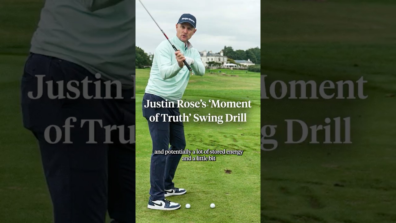Here's how Justin Rose sets himself up for solid contact. 💯