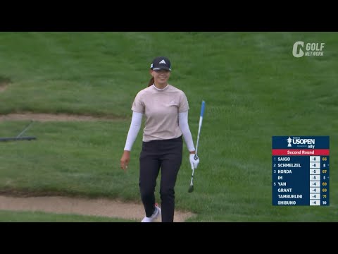 【全米女子25】渋野日向子が暫定2位タイ浮上　35ydのチップインを皮切りに10番から3連続バーディ