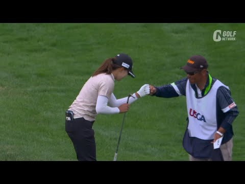 【全米女子25】渋野日向子がチップイン＆ロングパットを決めてバーディ　暫定首位の西郷真央、竹田麗央、岩井明愛ら2日目の好プレー集
