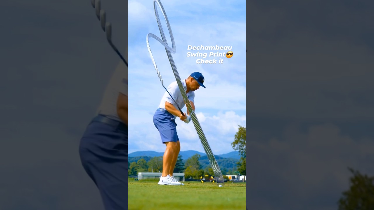 @brysondechambeau shows nice swing print art. by shashot app #golfswing #golf #골프스윙 #ゴルフ #ゴルフスイング