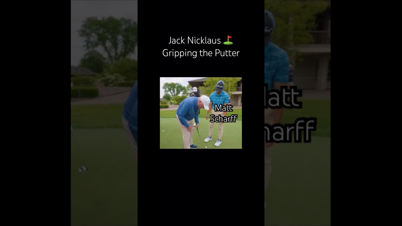 Jack Nicklaus ⛳️ Gripping the Putter #golf #jacknicklaus