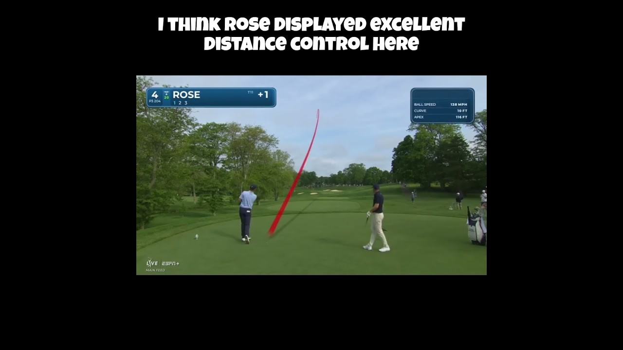 Justin Rose Hits Phenomenal Tee Shot! #golf #justinrose #pgatour