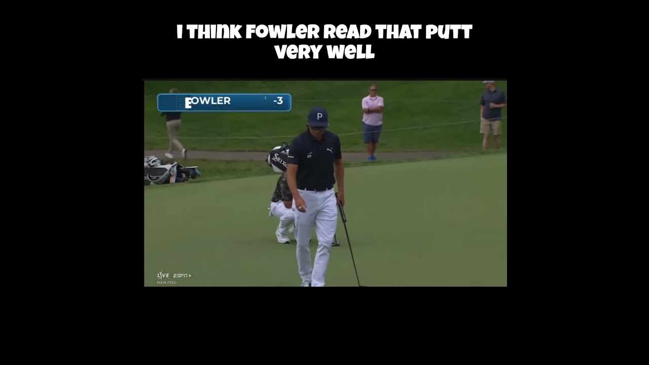Rickie Fowler Makes Fantastic Birdie Putt! #golf #rickiefowler #pgatour