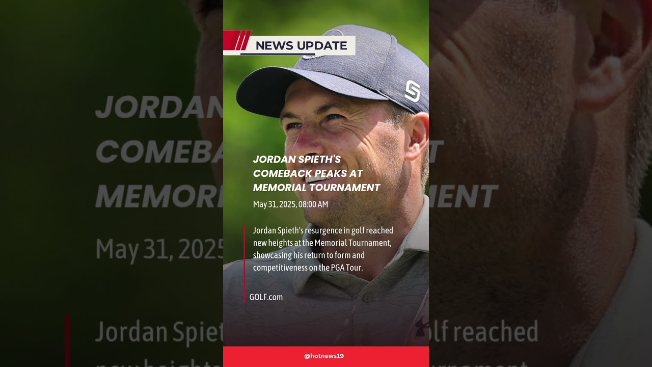 Jordan Spieth Is BACK! 🔥 Comeback Magic at Memorial Tournament ⛳ #Shorts