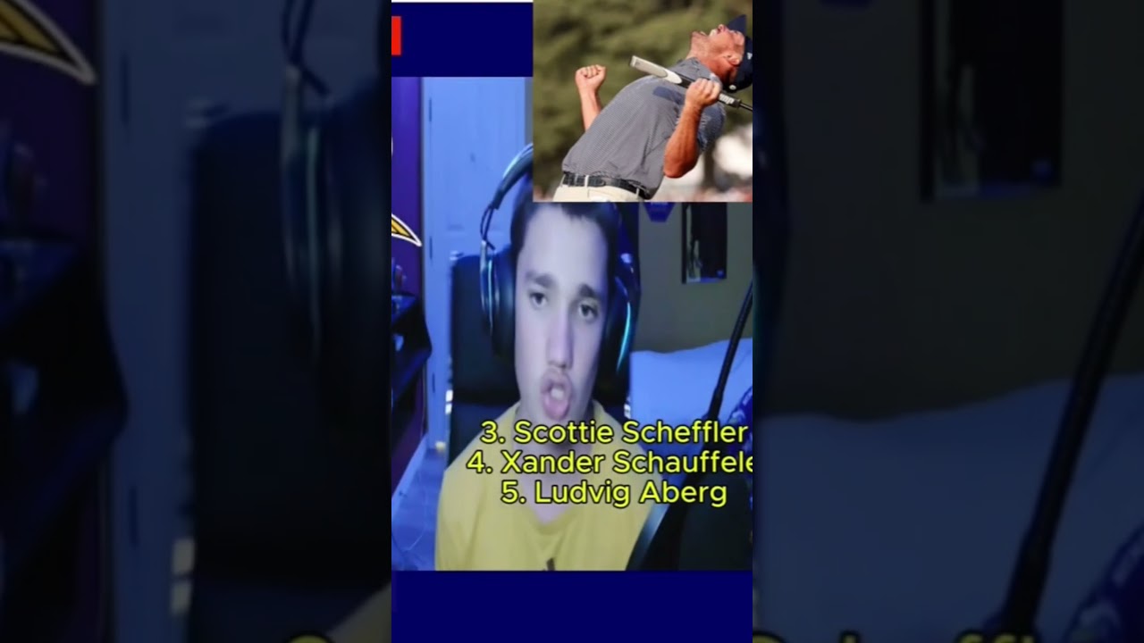 Top 5 Golfers in the World! #golf #pga #usopen #cbb #cfb #cfp #podcast #nfl #nba #rorymcllroy