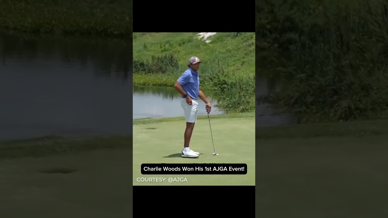 #tigerwoods son,#charliewoods 16/YO Won His 1st #ajca #golf event.#ajga #pga