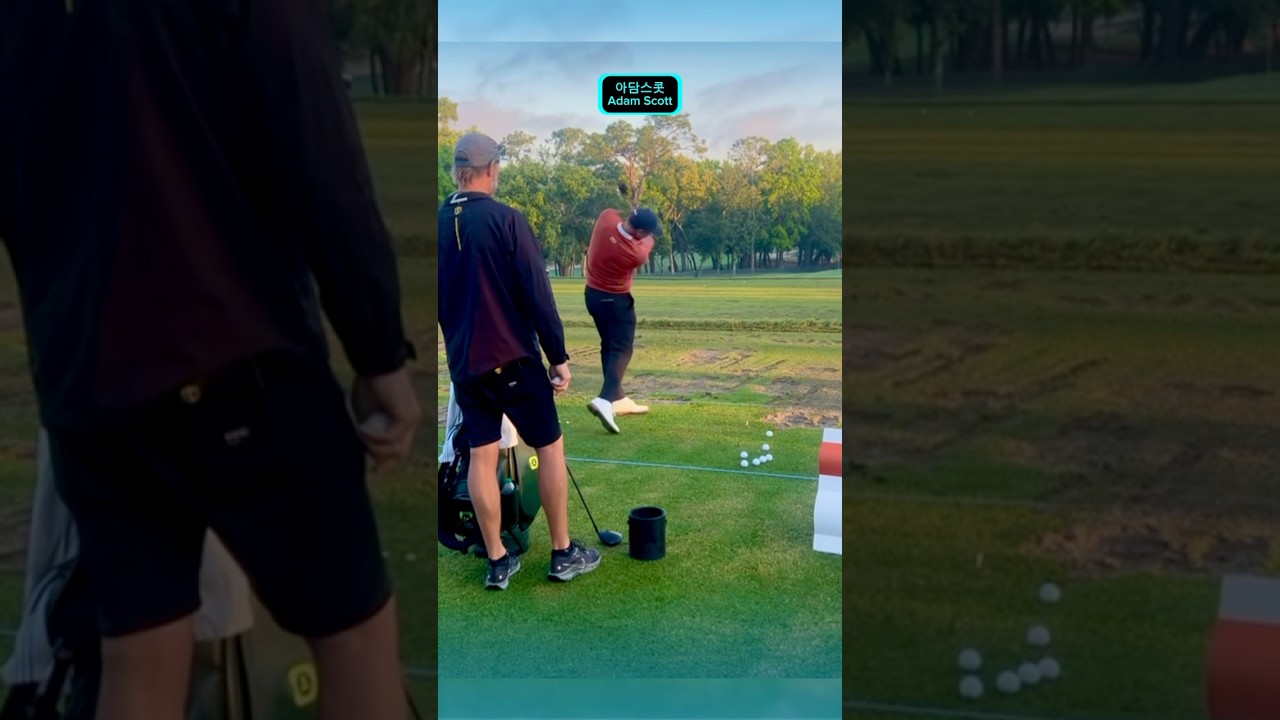 애덤스콧 #golf #golfswing #golfer #golfpractice #adamscott #pga #drivingrange #골프