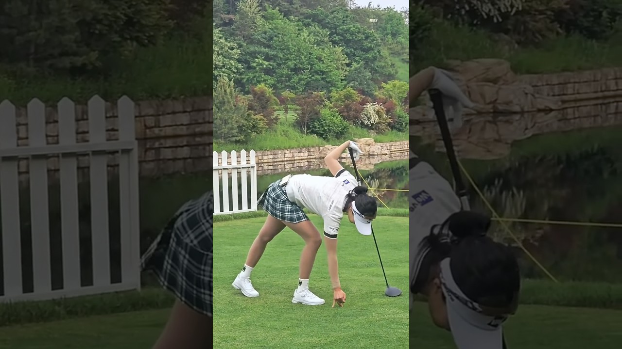 Watch This Perfect Golf Shot #유현주 #HyunjuYoo #perfectshot #ladygolfer #ゴルフスイング #여자골프