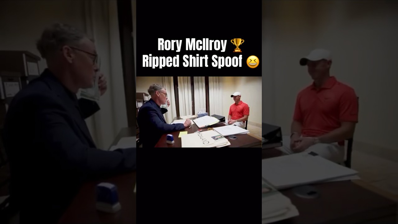 Rory McIlroy 🏆 Ripped Shirt Spoof 😆 #golf #rorymcilroy
