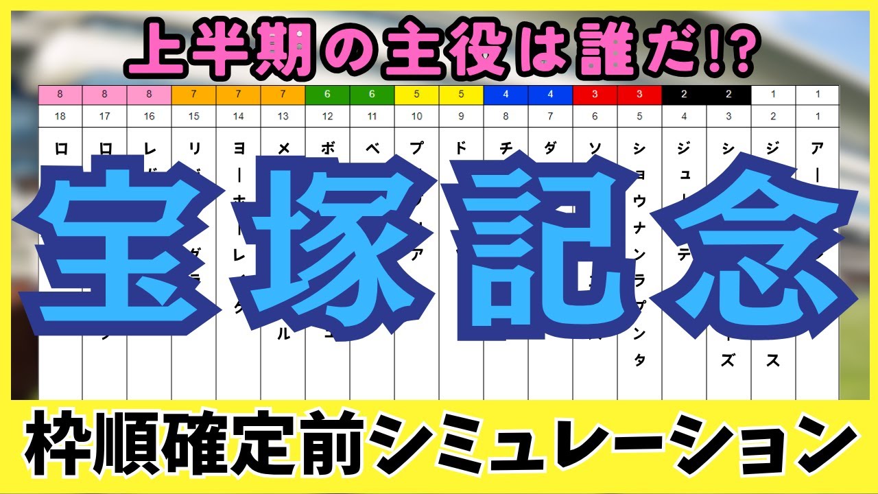 【宝塚記念2025】枠順確定前シミュレーション 上半期の主役は誰だ!?グランプリの行方をデータで先取り！
