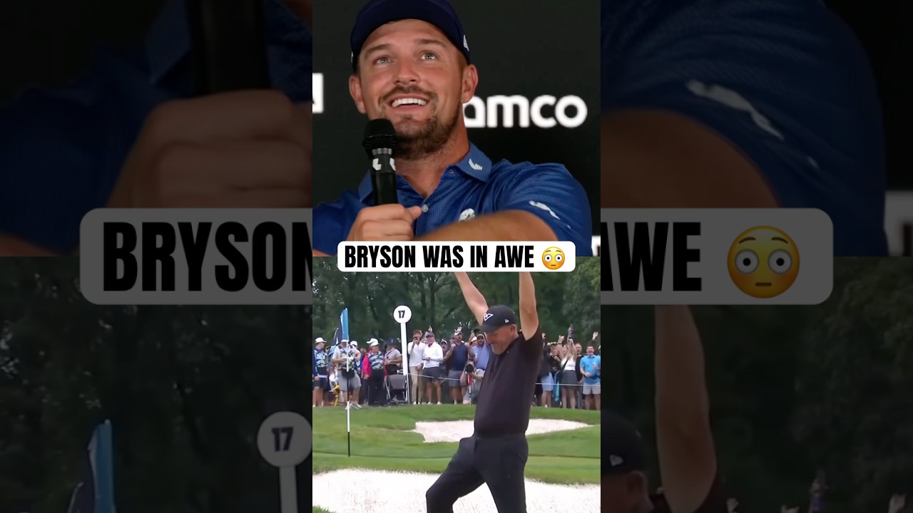 One of the greatest shots Bryson has ever seen 👀 #golf #LIVGolf #brysondechambeau