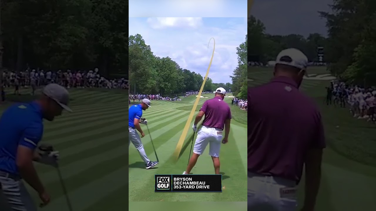 BRYSON DECHAMBEAU CRUSHES 353 YARD DRIVE 😮😱 #brysondechambeau #livgolf #golf #driver #birdie
