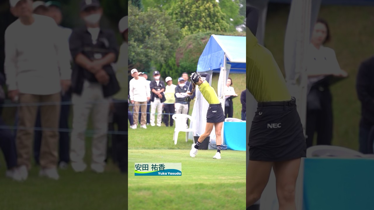 【21選手ティーショット集】宮里藍 サントリーレディスオープンゴルフトーナメント - Round1