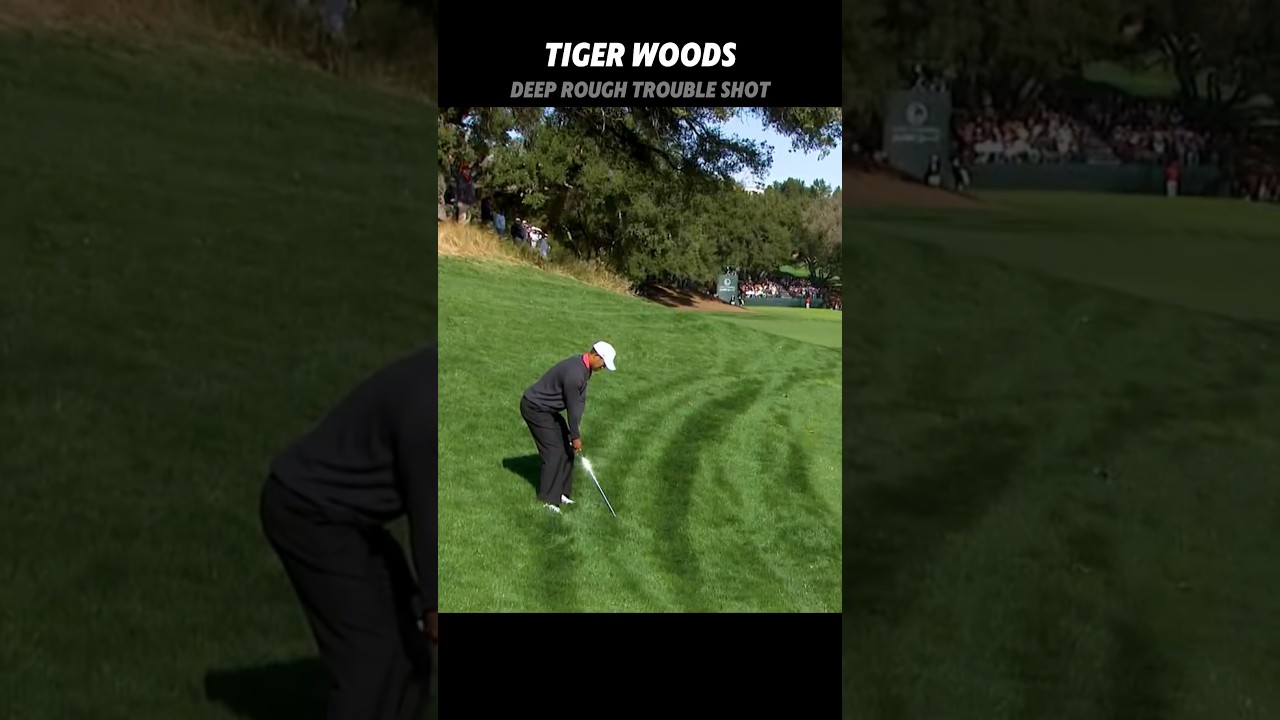 Tiger Woods Deep Rough Trouble Shot