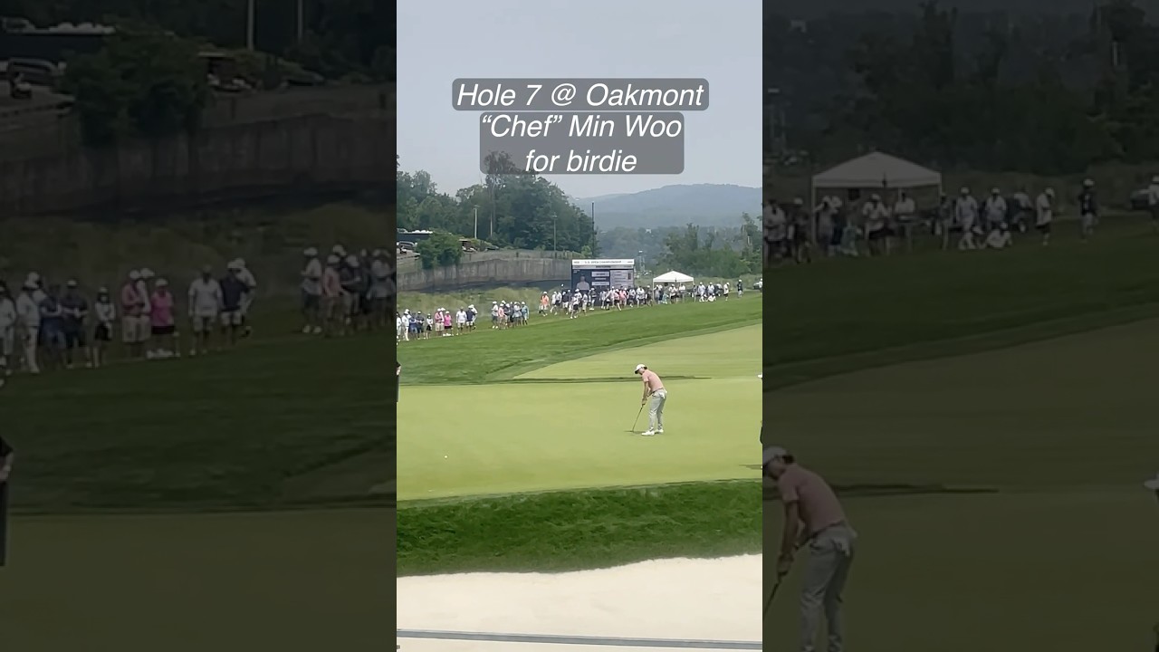 U.S. Open 2025, Oakmont, Hole 7 #brookskoepka #minwoo #lethimcook #golf #putting #oakmont