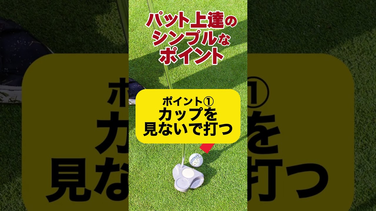 【パット上達のシンプルなポイント】#パット上達 #ゴルフ練習 #ゴルフ #ゴルフ上達 #ゴルフ初心者 #ゴルフコツ #ゴルフライフ #パット #ゴルフレッスン #ゴルフ上達法
