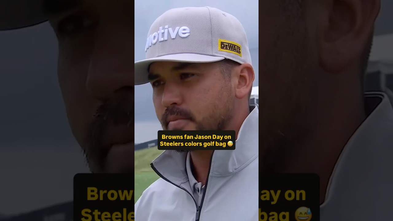 Jason Day is a Browns fan despite Steelers colors 😂