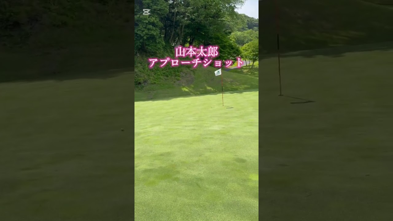 山本太郎のアプローチショット#ゴルフ #golf #アプローチ