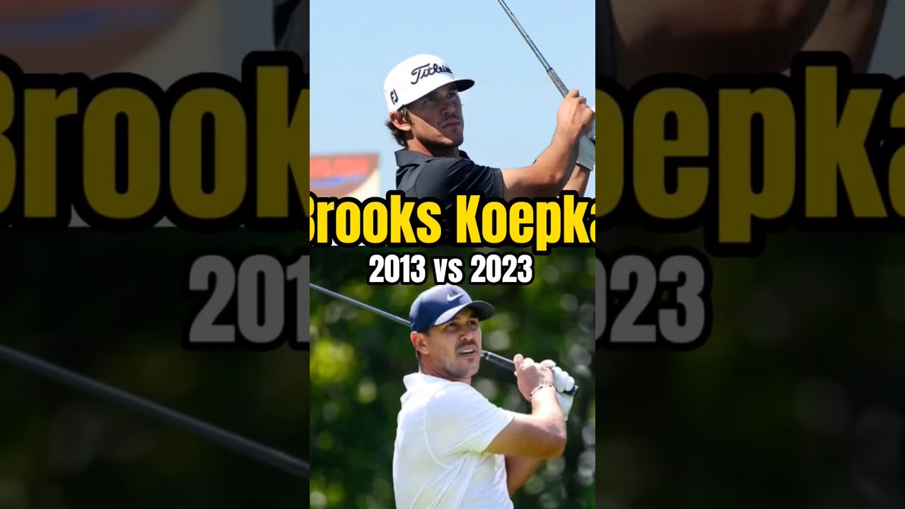 Brooks Koepka Swing Evolution 2013 vs 2023