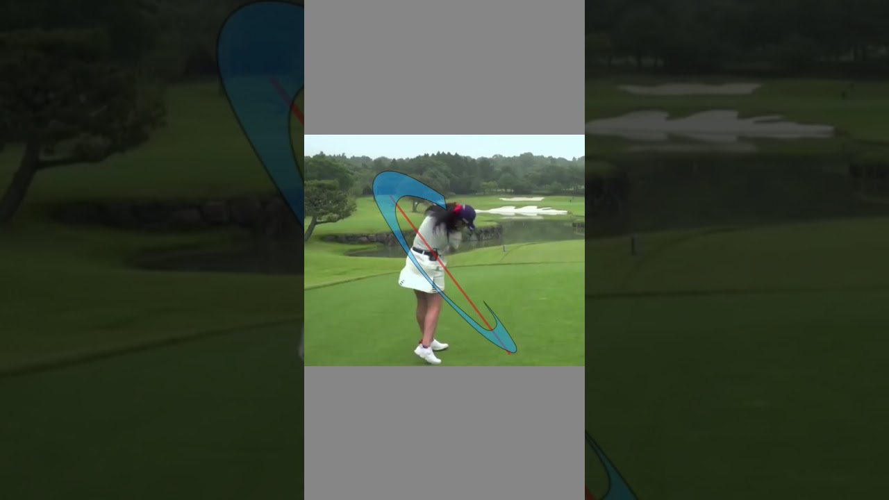 河本 結選手のスイング