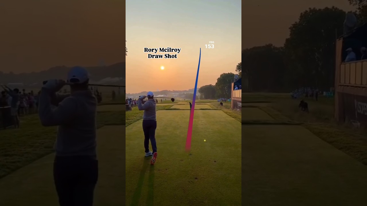 @rorymcilroy Draw Shot. Traced by shashot app. #golfswing #golf #골프스윙 #골프 #ゴルフスイング #ゴルフ