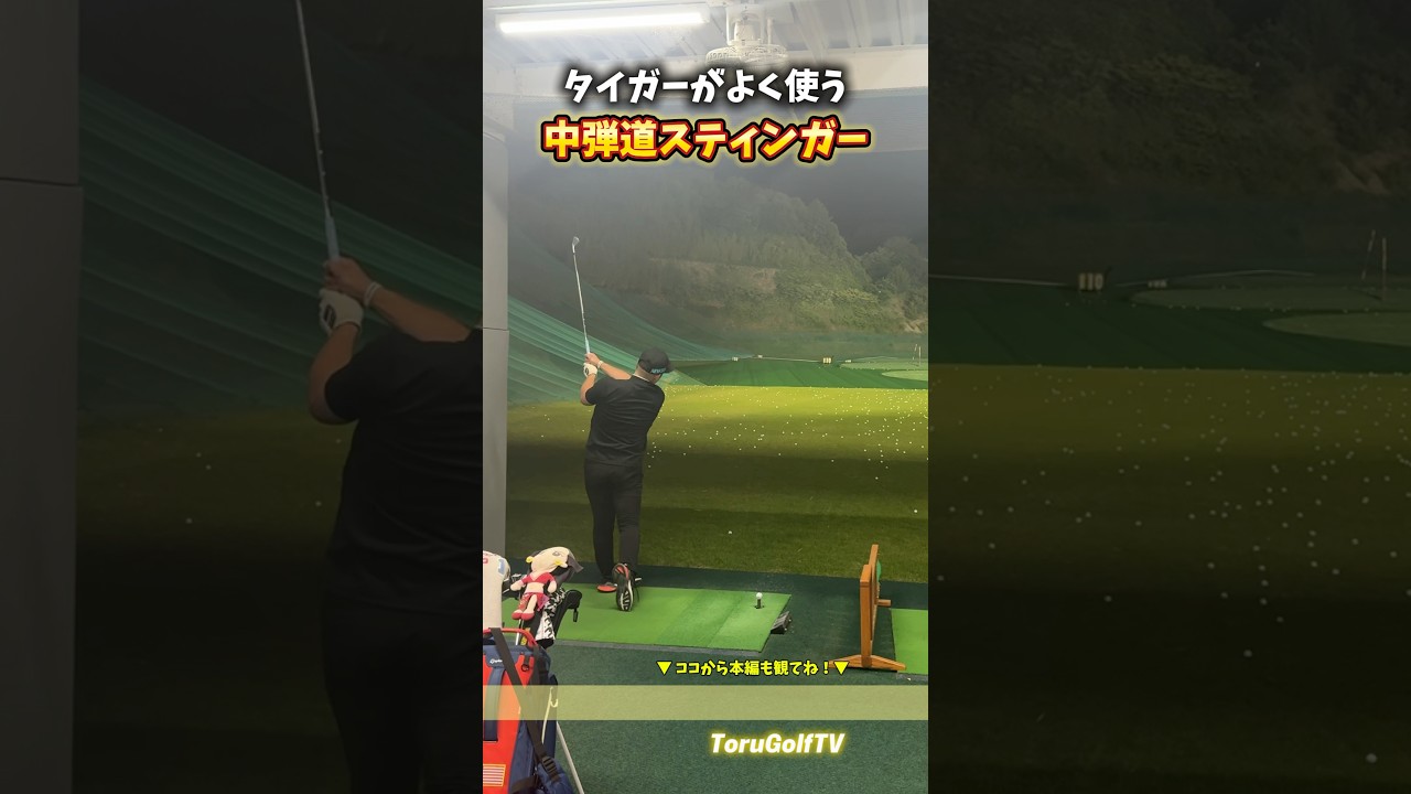 タイガー・ウッズがよく使う中弾道スティンガーショット