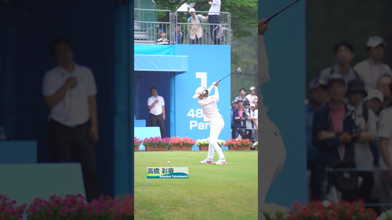 【最終日のティーオフ🏌️‍♀️】"宮里藍 サントリーレディスオープンゴルフトーナメント