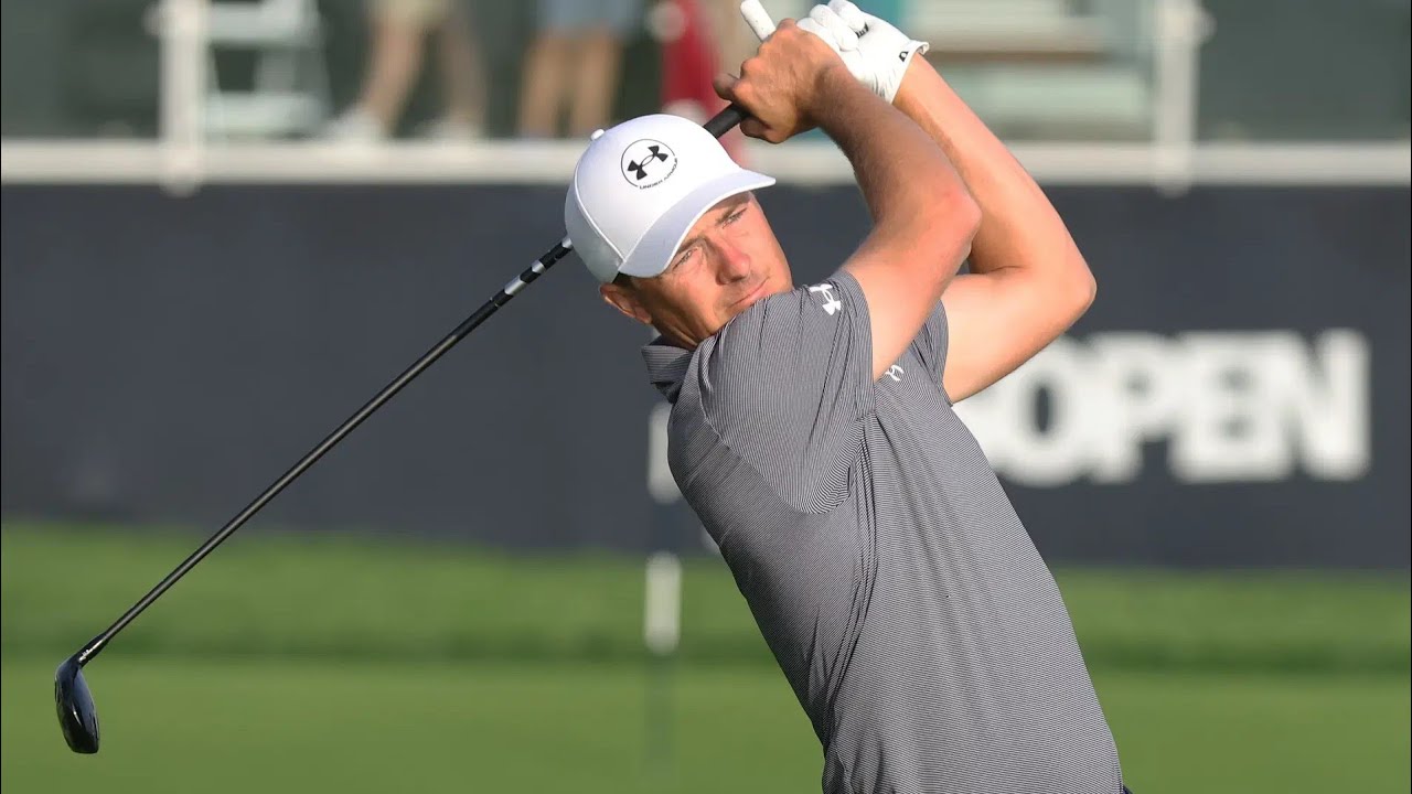 Jordan Spieth has a three-word response to a close lip out at US Open Round 1