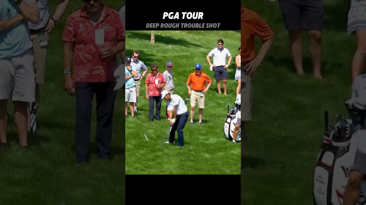 PGA Matsuyama Hideki Big Trouble Shot #golf