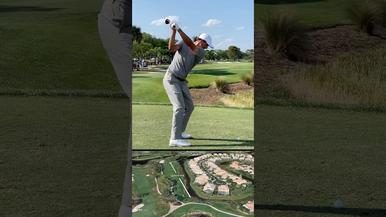 Adam Scott golf swing on Shot Tracer Map for iPhone iPad and Mac.