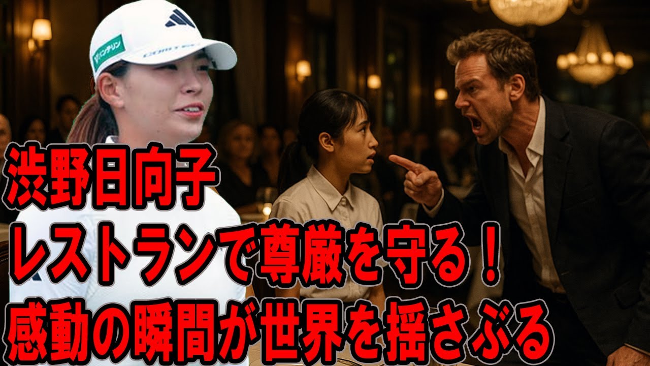 渋野日向子がレストランで尊厳を守る！感動の瞬間が世界を揺さぶる