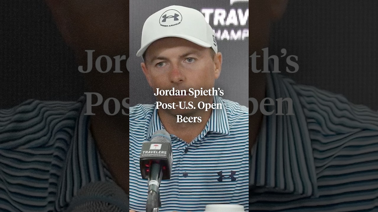 Jordan Spieth threw back a few beers to recover from Oakmont 😂