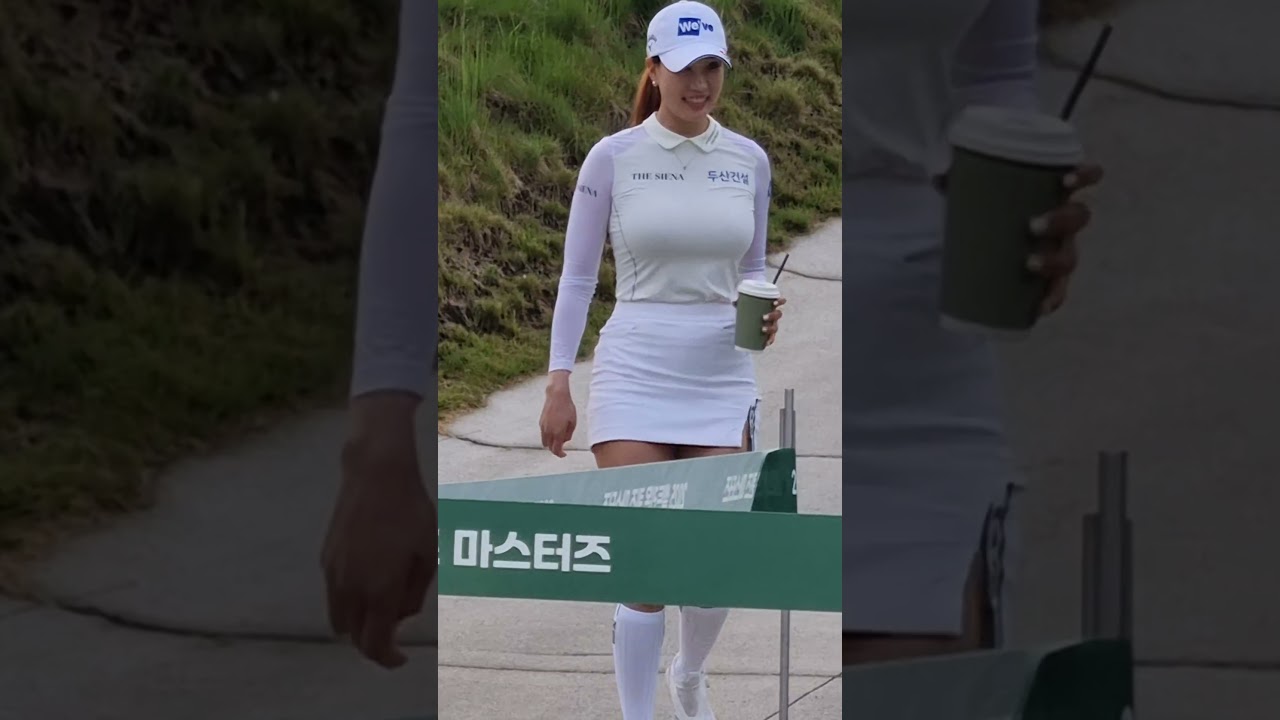 커피 광고 찍는 줄!! 유현주 프로 #유현주#골프 #klpga #커피광고