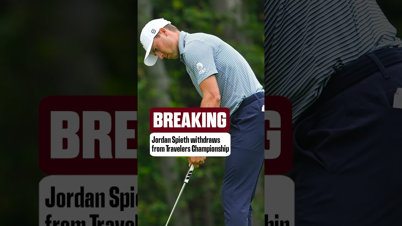 Jordan Spieth is withdrawing from the Travelers Championship due to a neck injury. #shorts