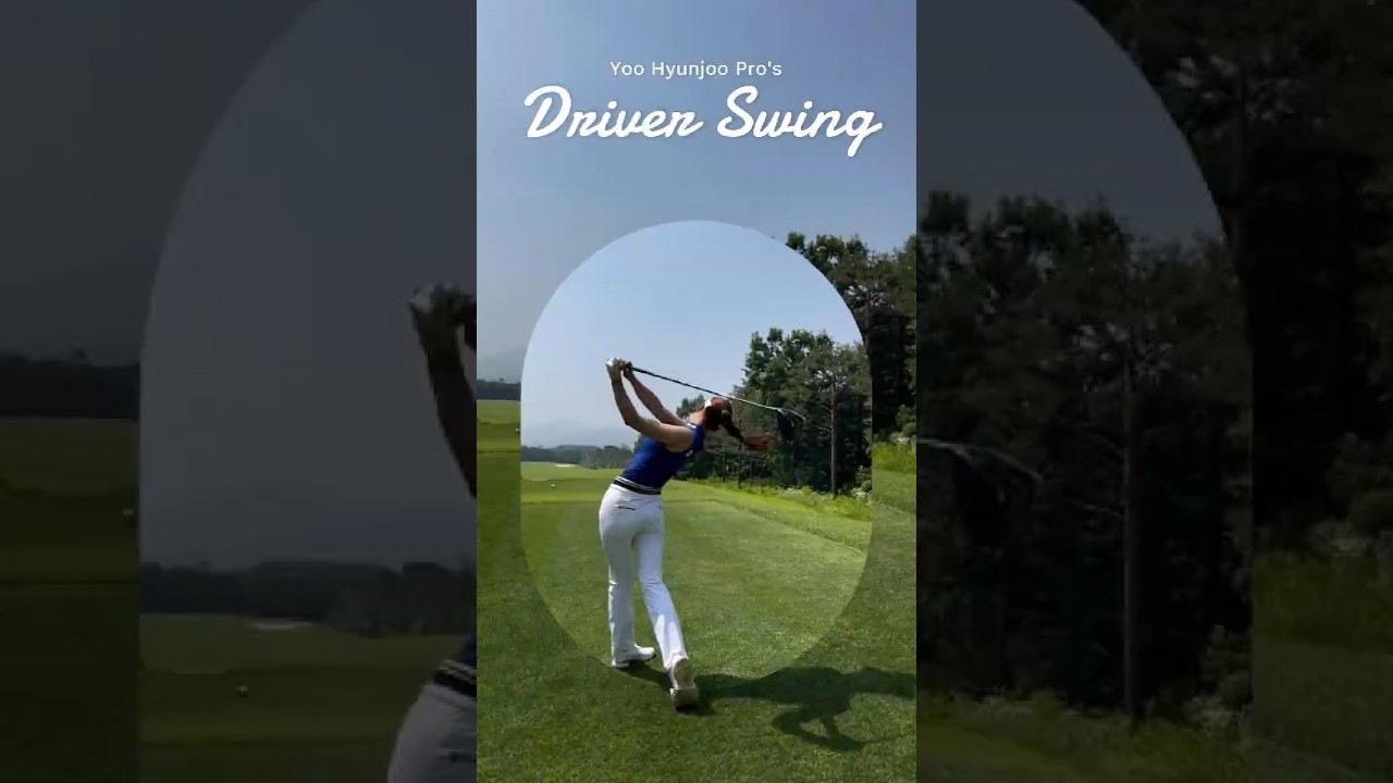 유현주 프로 드라이버 스윙 💥 Yuhyunjoo's Powerful Driver Shot