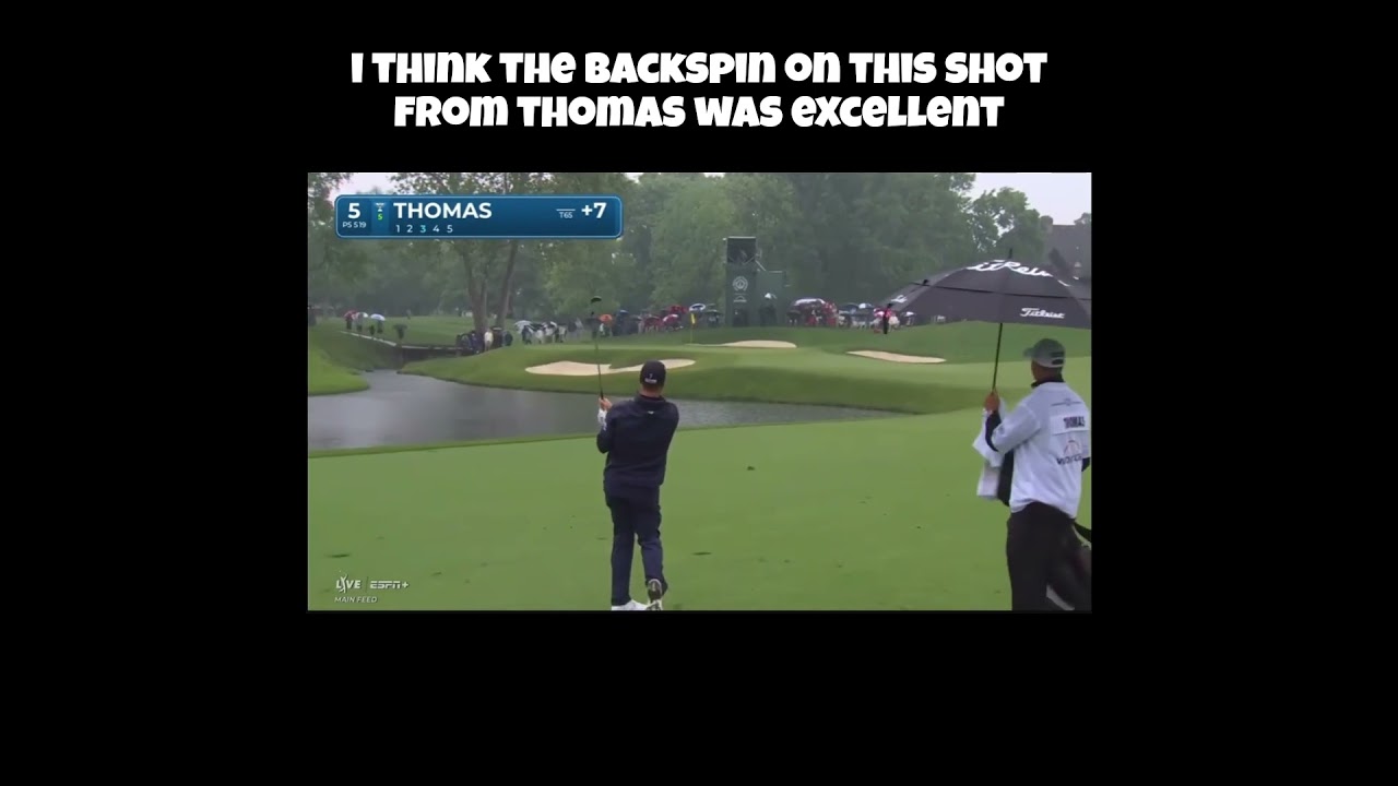 Justin Thomas Hits Incredible Approach Shot! #golf #justinthomas #pgatour