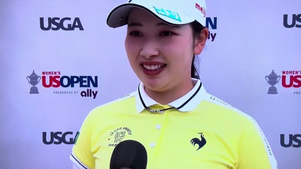2024全米女子オープンゴルフ・9位タイ・小祝さくら選手ホールアウト後インタビュー！