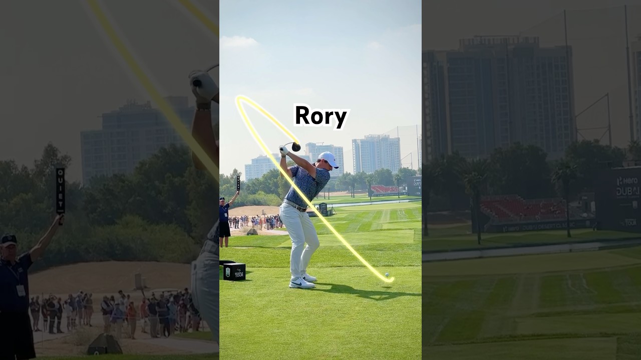Rory Mcilroy Masters Champion golf swing Created using Shot Tracer Pro for MacOS and PC.