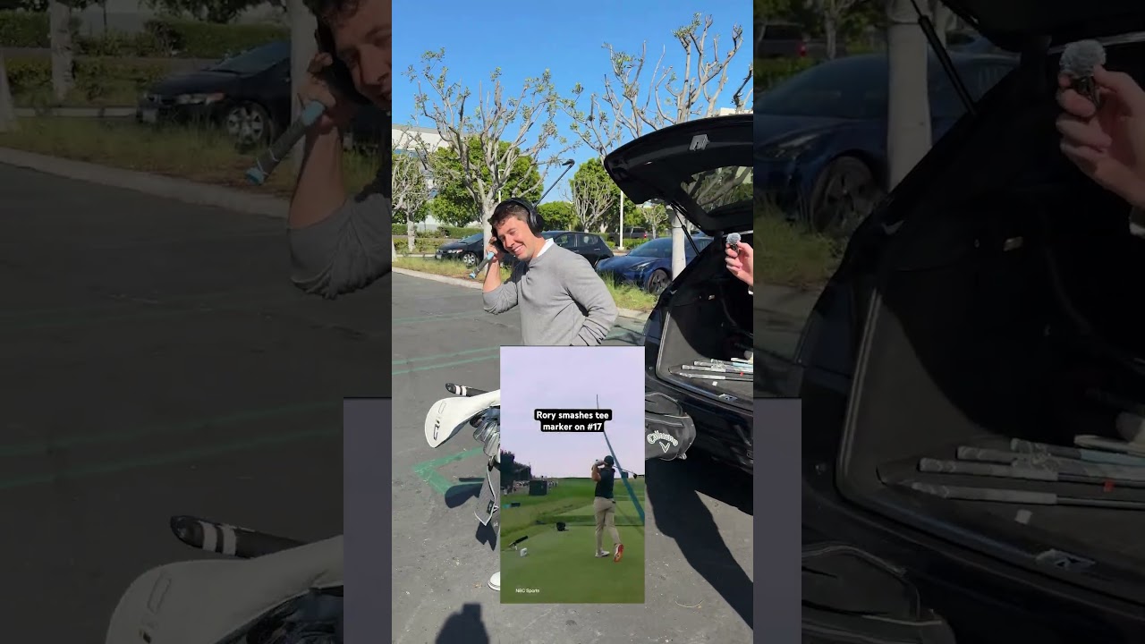 Asking strangers what they’re listening too PART 67… #golf #rory #golfswing #funny