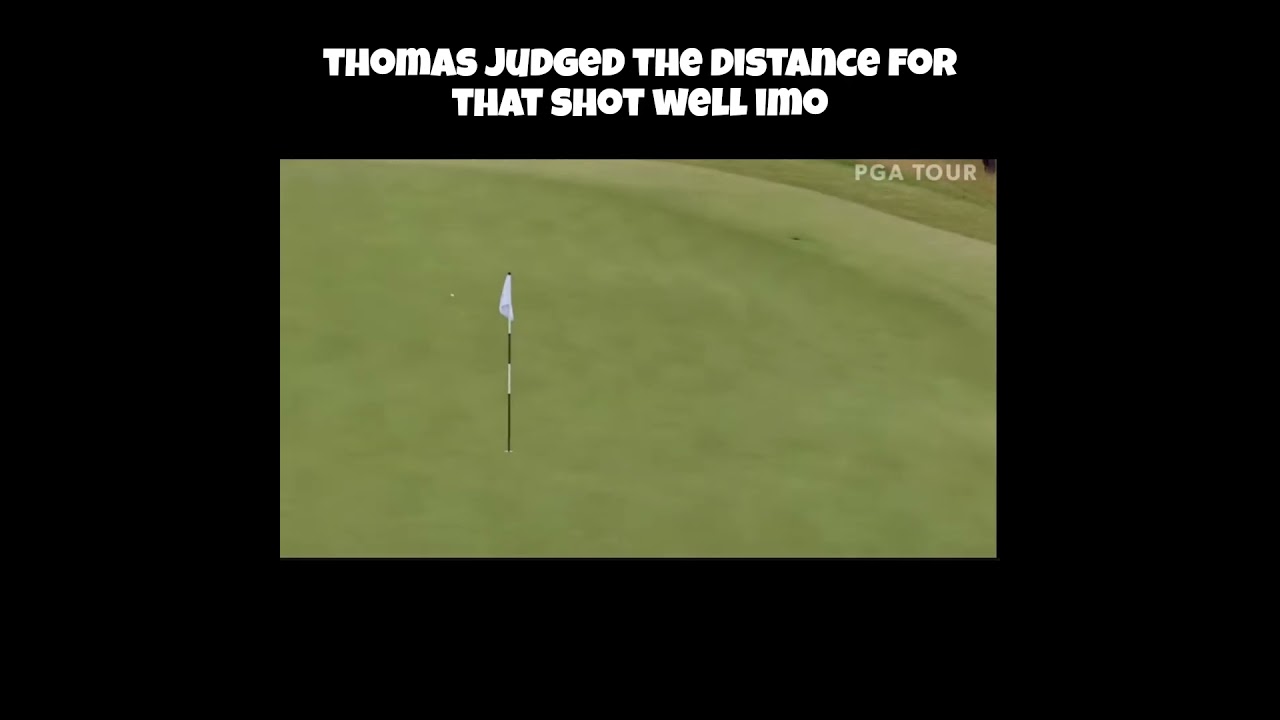 Justin Thomas Hits Stunning Approach Shot! #golf #justinthomas #pgatour