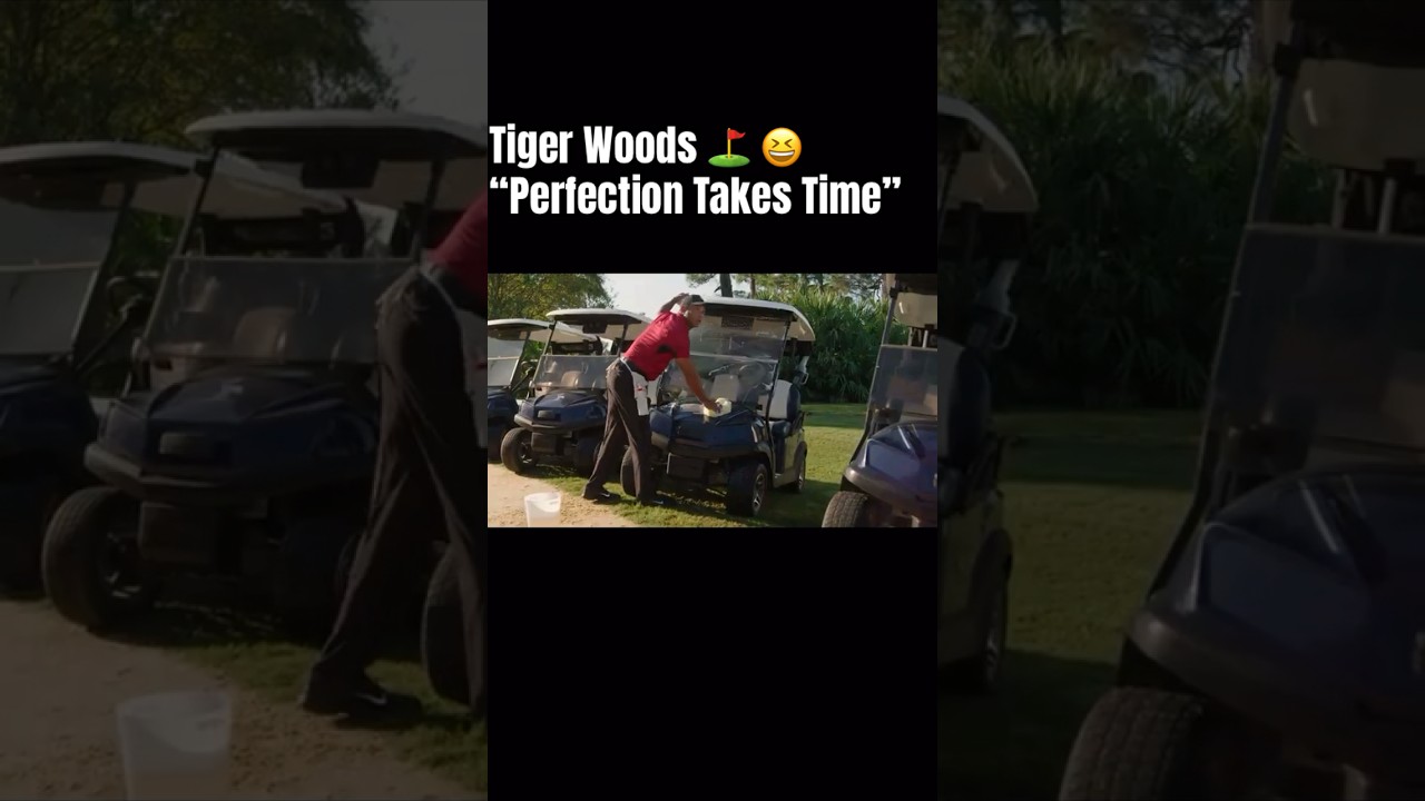 Tiger Woods ⛳️ “Perfection Takes Time” 😆 #golf #tigerwoods