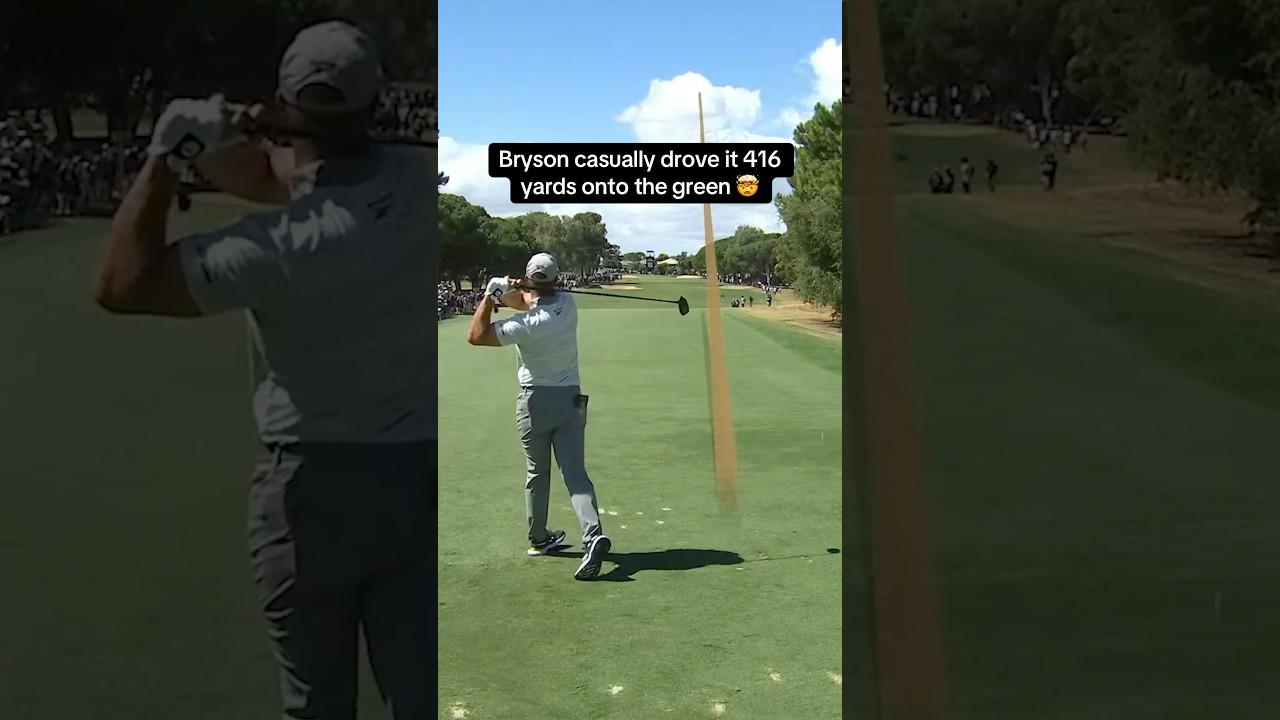 Imagine having that much power… #golf #fyp #brysondechambeau