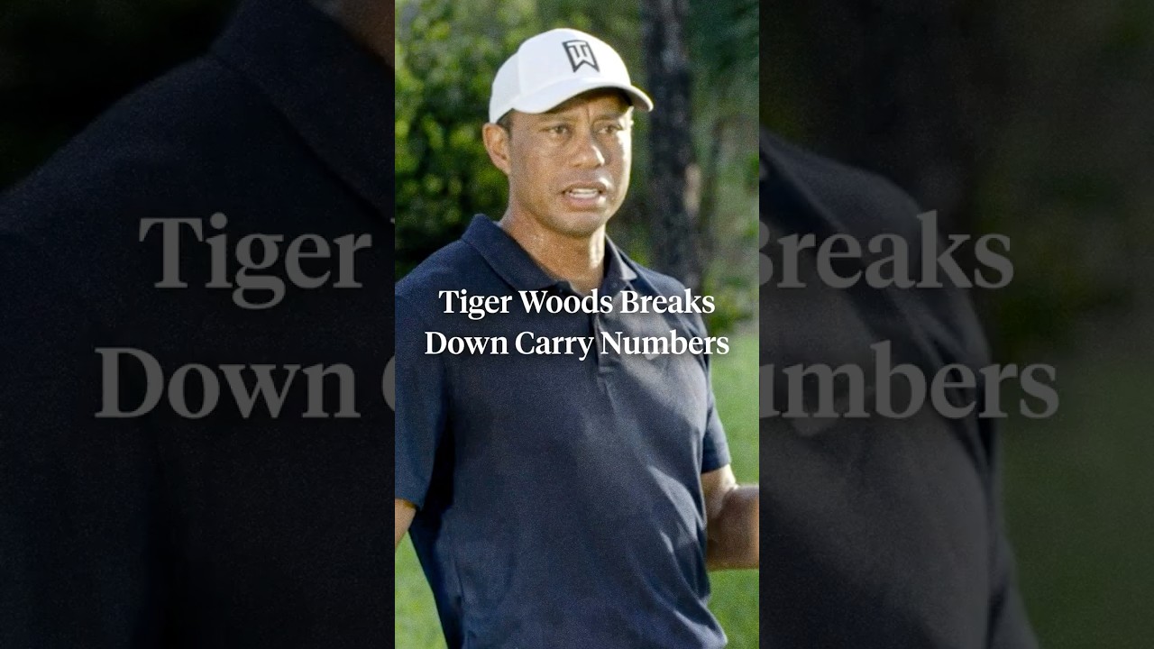 Tiger Woods on carry numbers. 🔥