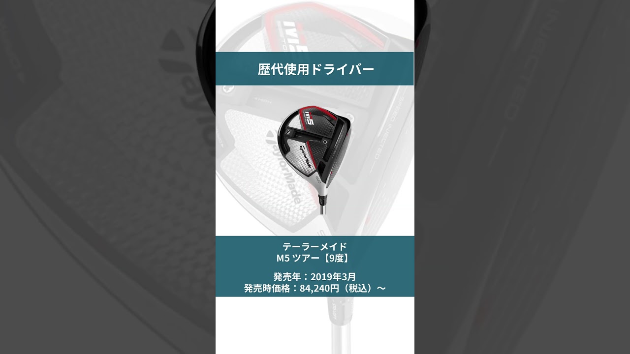 【松山英樹選手】2013-2024年　歴代使用ドライバー