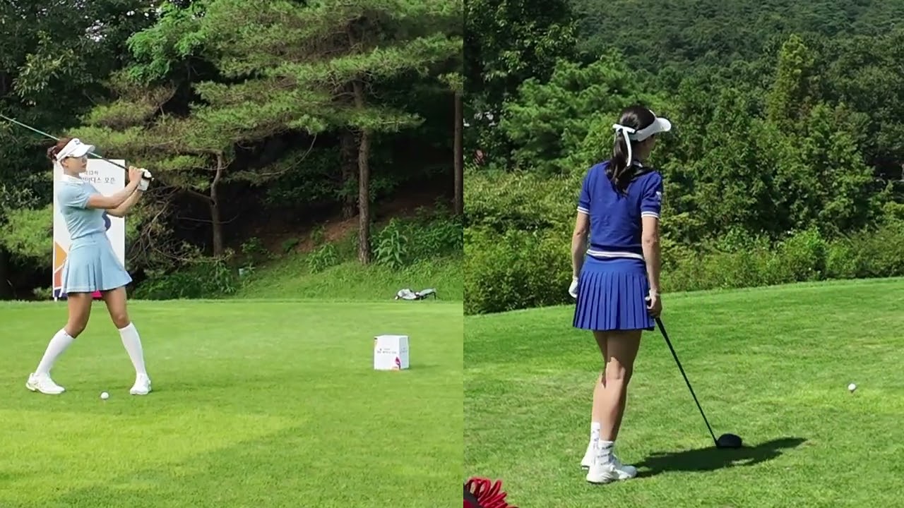 [안신애][유현주] 섹시미녀 선수들, 그녀들의 티샷 비교해 보면 어떨지??  KG레이디스오픈