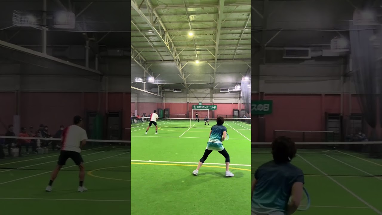 テニスコーチvs杉山愛&小野田倫久（元日本代表ペア）#shorts