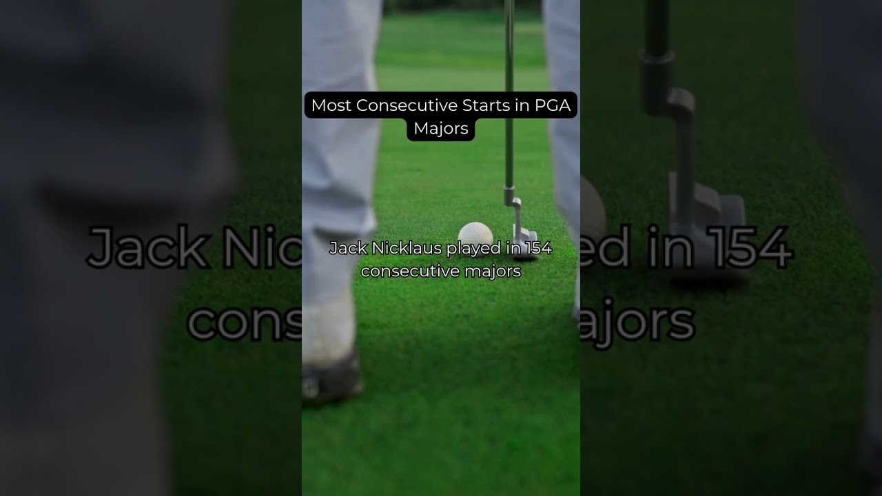 The Ultimate Streak: Jack Nicklaus' 154 Straight Starts at PGA Majors