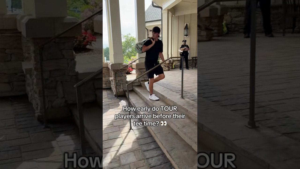 How early do YOU arrive for a tee time? 🤔