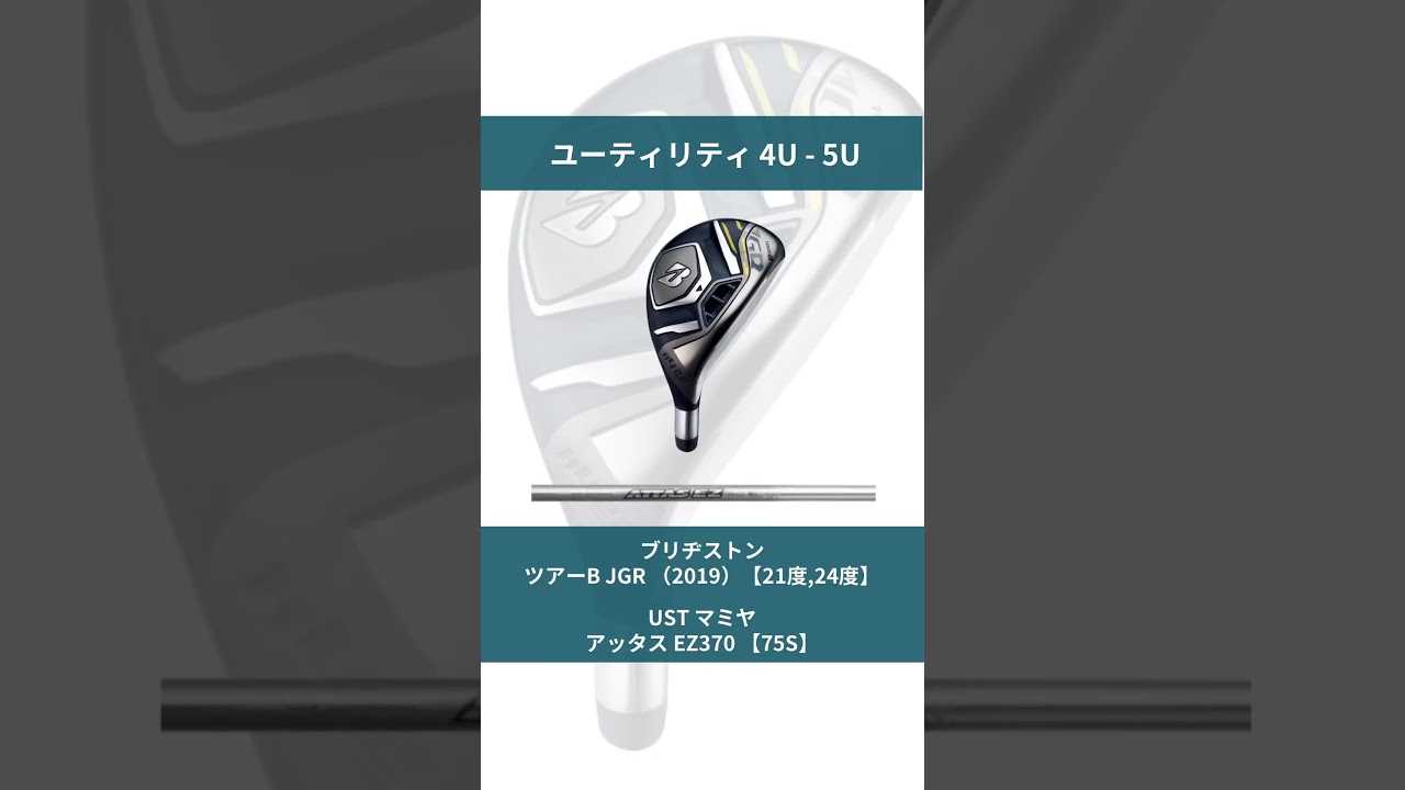 【ブリヂストン契約】吉田優利選手のクラブセッティング ※2024年10月時点　自身のコンデイションやコース状況により