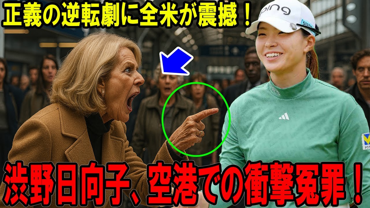 渋野日向子、空港での衝撃冤罪！正義の逆転劇に全米が震撼！